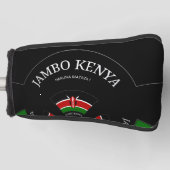 Lovey Kenya Text Art Design Golfheadcover (Voorkant)