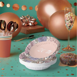 Lovey lieve paarse en roze stijlvolle bloemen Verj Papieren Kommen