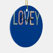 Lovey Life Lovey Grandma Boho Lovey Grandmoeder Keramisch Ornament (Rechts)