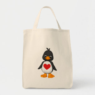 Lovey the Penguin Canvas tas