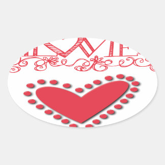 lovie ovale sticker