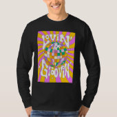 Lovin and Groovin 70s 80s Disco Ball Party Groovy T-shirt (Voorkant)