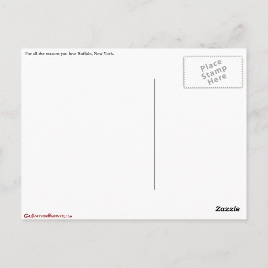 Lovin' Buffalo Briefkaart (Achterkant)