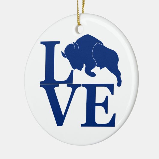 Lovin' Buffalo Keramisch Ornament (Links)