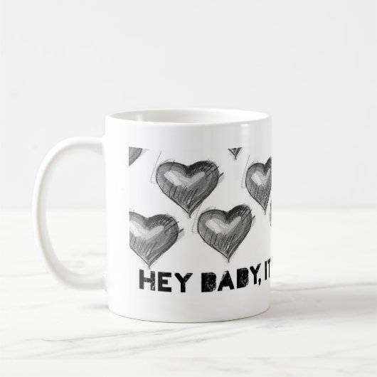 Lovin Coffee Time White 11 oz Classic White Mok (Links)