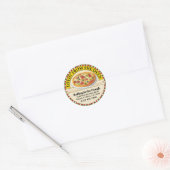 Lovin' From The Oven Pizza aangekondigd Ronde Sticker (Envelop)
