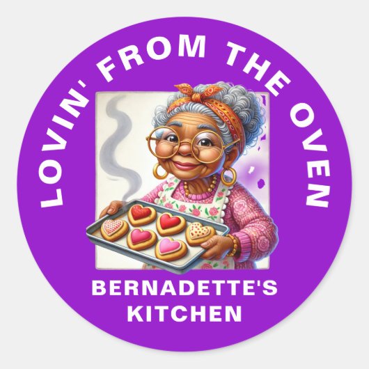Lovin' From The Oven Ronde Sticker (Voorkant)