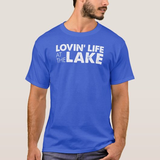 Lovin Life at Lake (ON DARK) T-shirt (Voorkant)