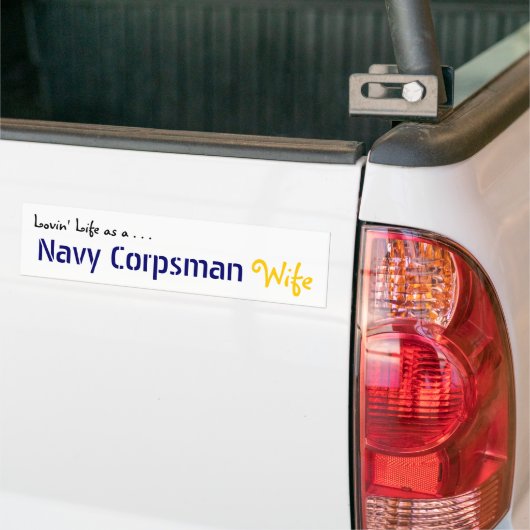 Lovin' Life NAVY Corpsman Bumpersticker (Op Truck)