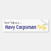 Lovin' Life NAVY Corpsman Bumpersticker (Voorkant)