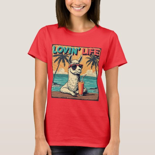 Lovin' Life - Positief en verheffend T-shirt (Voorkant)