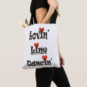 Lovin' Line Dancin" Tote Bag (Dichtbij)