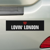 LOVIN' LONDON-Bumpersticker Cool design! Bumpersticker (Op auto)