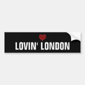 LOVIN' LONDON-Bumpersticker Cool design! Bumpersticker (Voorkant)