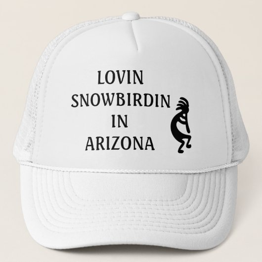 LOVIN SNOWBIRDIN IN ARIZONA KOKOPELLI TRUCKER PET (Voorkant)