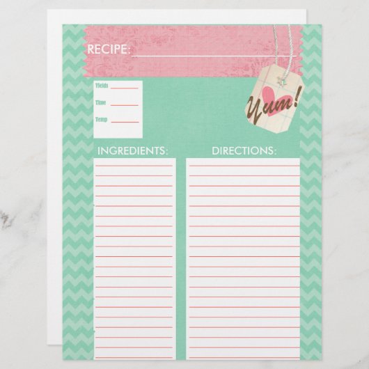 Lovin' uit het Oven Recipe Insert (Voorkant / Achterkant)