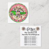 Lovin' van de Oven Profile Card versie Vierkante Visitekaartje (Voorkant / Achterkant)