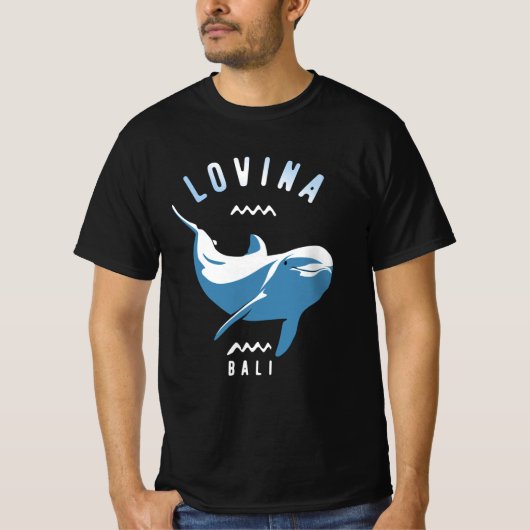 Lovina Bali - Zwemmen met Dolfijnen T-shirt (Voorkant)