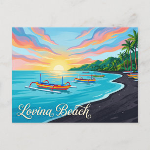 Lovina Beach Indonesië Briefkaart