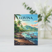Lovina Beach Indonesië Briefkaart (Staand voorkant)
