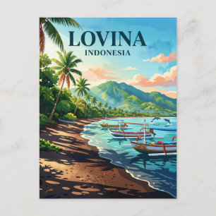 Lovina Beach Indonesië Briefkaart