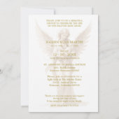 Loving Baby Guardian Angel Memorial Funeral Kaart (Achterkant)