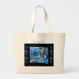 "LOVING BLUE" JUMBO-CANVAS TAS