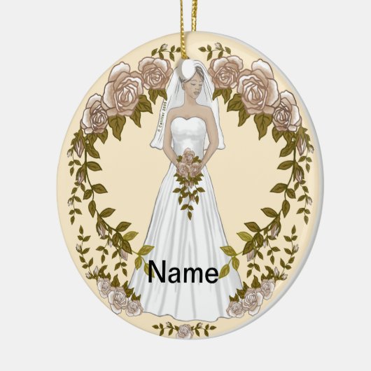 Loving Bride bruiloft Ornament (Links)