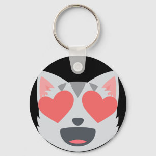 Loving Cat Emoji Sleutelhanger