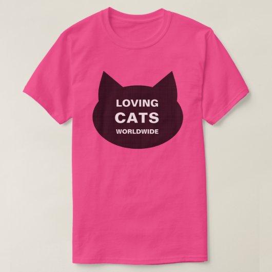 LOVING CATS WORLDWIDE KAT LOGO CLASSIC T-SHIRT (Design voorkant)