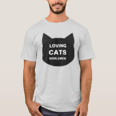LOVING CATS WORLDWIDE KAT LOGO CLASSIC T-SHIRT (Voorkant)