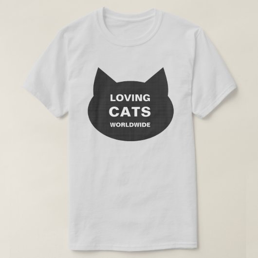 LOVING CATS WORLDWIDE KAT LOGO CLASSIC T-SHIRT (Design voorkant)