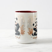 Loving Christmas Mom Mug Tweekleurige Koffiemok (Center)