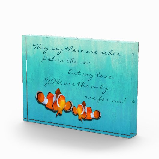 Loving Clown Vis in het Zee Fotoblokken (Rechts)