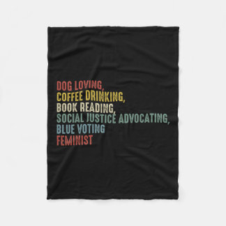 Loving Coffee Drink boek Lezen Sociale Rechtvaardi Fleece Deken