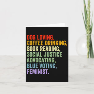Loving Coffee Drink boek Lezen Sociale Rechtvaardi Kaart