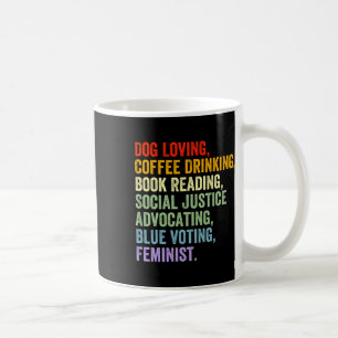 Loving Coffee Drink boek Lezen Sociale Rechtvaardi Koffiemok