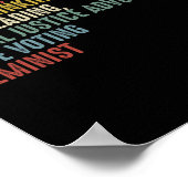 Loving Coffee Drink boek Lezen Sociale Rechtvaardi Poster (Hoek)