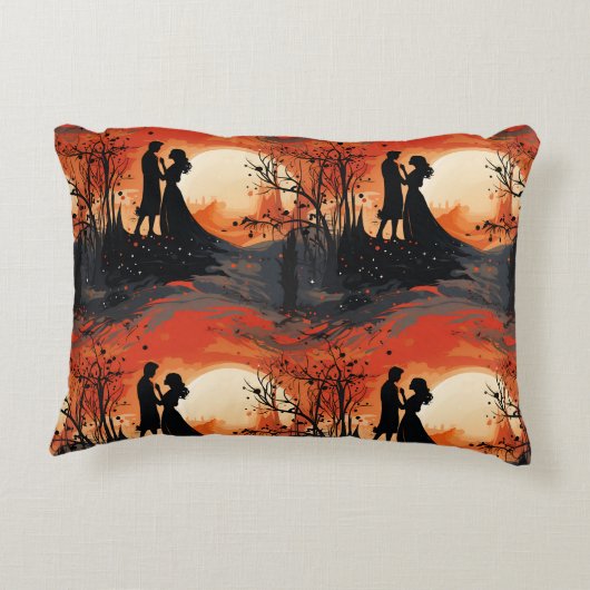 Loving Couple Accent Kussen (Achterkant)