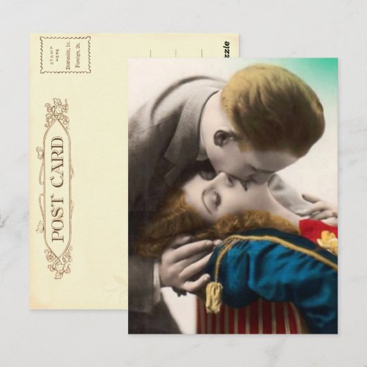 Loving Couple  Briefkaart (Voorkant / Achterkant)