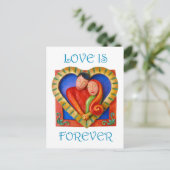 Loving Couple Briefkaart (Staand voorkant)