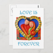 Loving Couple Briefkaart (Voorkant / Achterkant)