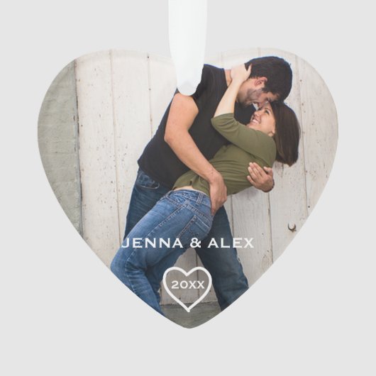 Loving Couple Christmas Keepsake Ornament (voorkant)