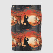Loving Couple  Golfhanddoek (Voorkant)