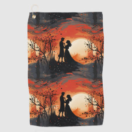 Loving Couple Golfhanddoek