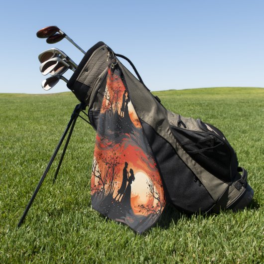 Loving Couple  Golfhanddoek (Groen)