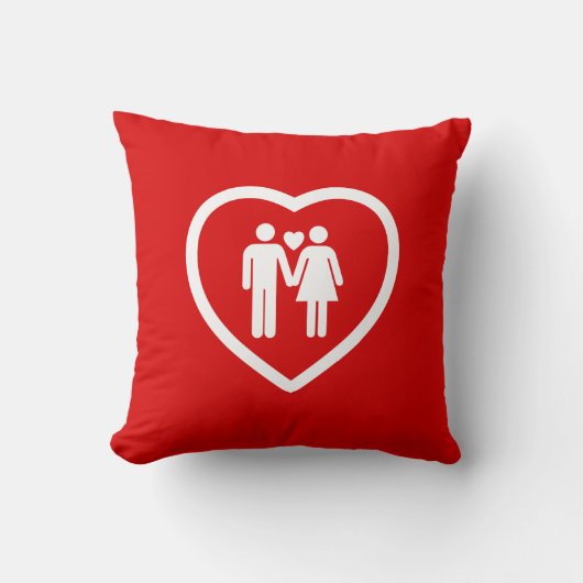 Loving Couple Kussen (Voorkant)