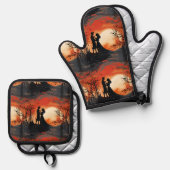 Loving Couple Ovenwant & Pannenlap Set (Voorkant / Achterkant)