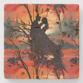 Loving Couple  Stenen Onderzetter (Voorkant)