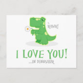 Loving Dinosaur Briefkaart (Voorkant)